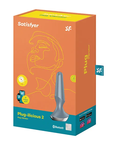 Anal Satisfyer Satisfyer Plugilicious 2 Silicone Vibrating Anal Plug Ice Blue Anal Satisfyer Satisfyer Plugilicious 2 Silicone Vibrating Anal Plug Ice Blue