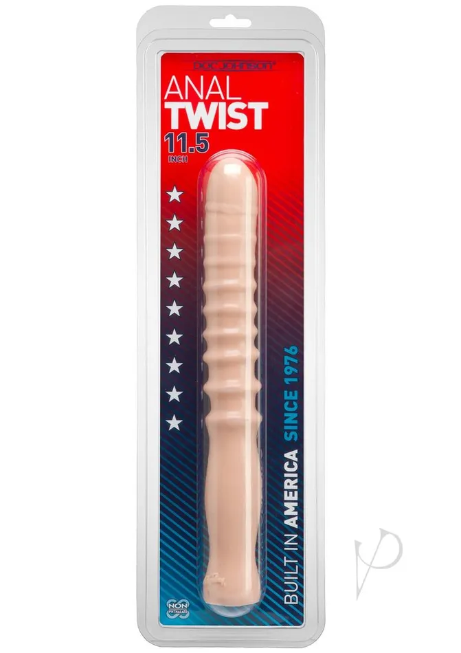 Anal Twist Probe with EasyGrip Handle Vanilla Doc Johnson Male Sex Toys