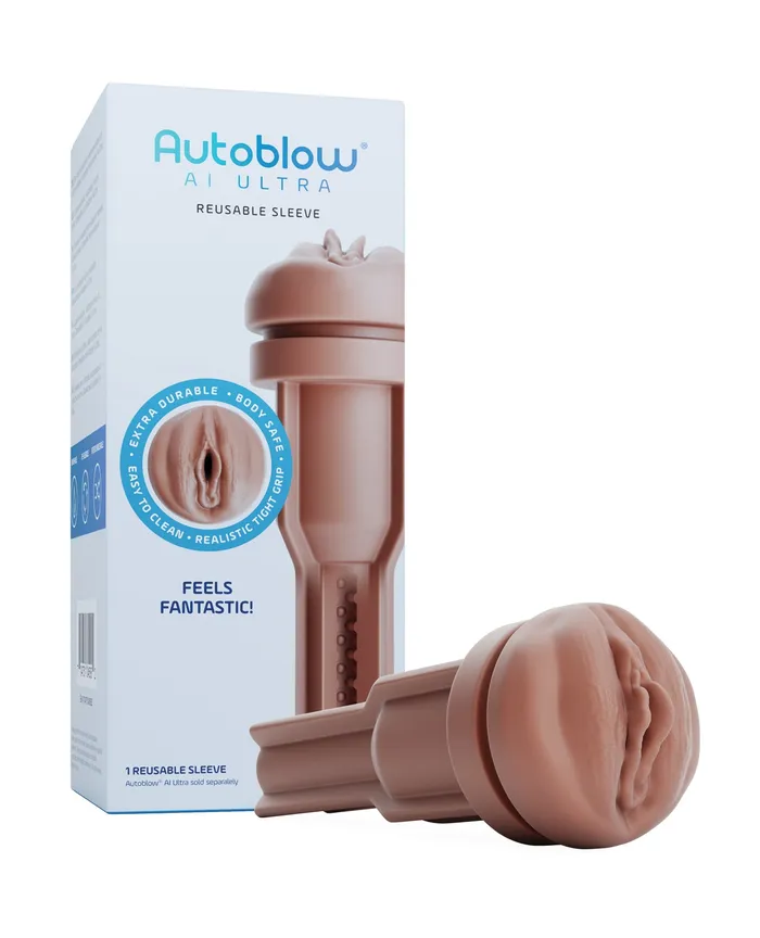 Autoblow Male Sex Toys Autoblow AI Ultra Vagina Sleeve Brown
