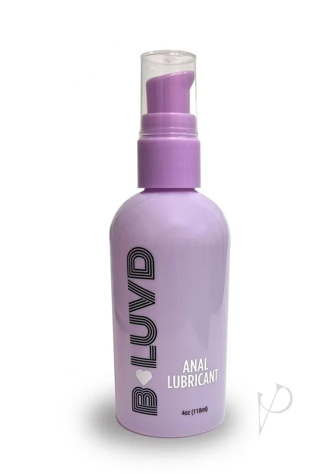 BLuvd Anal Lubricant Water Based Gel Lubricant 4oz B Luvd Lubricants
