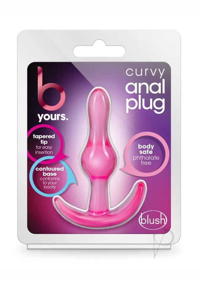 B Yours B Yours Curvy Butt Plug Pink Anal