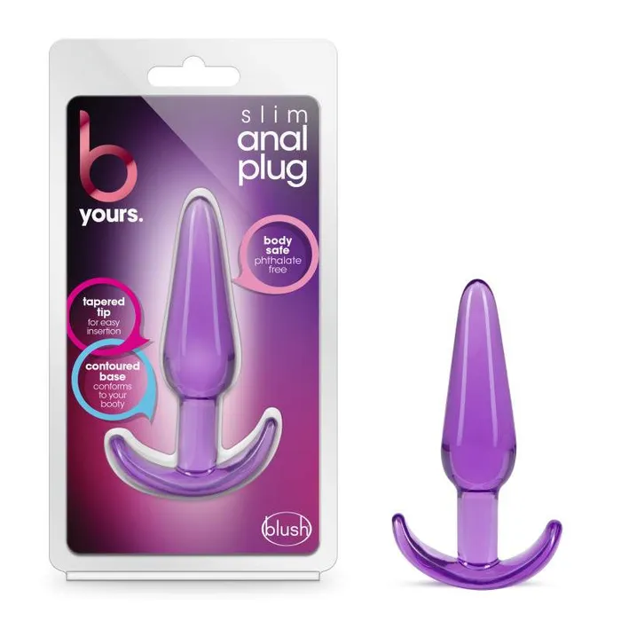 B Yours Purple Slim Anal Plug Wild Night Fantasies Anal