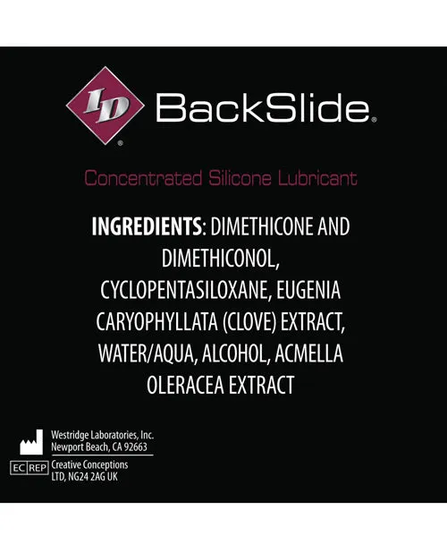 Backslide Anal ID BackSlide Silicone Anal Lubricant 1oz