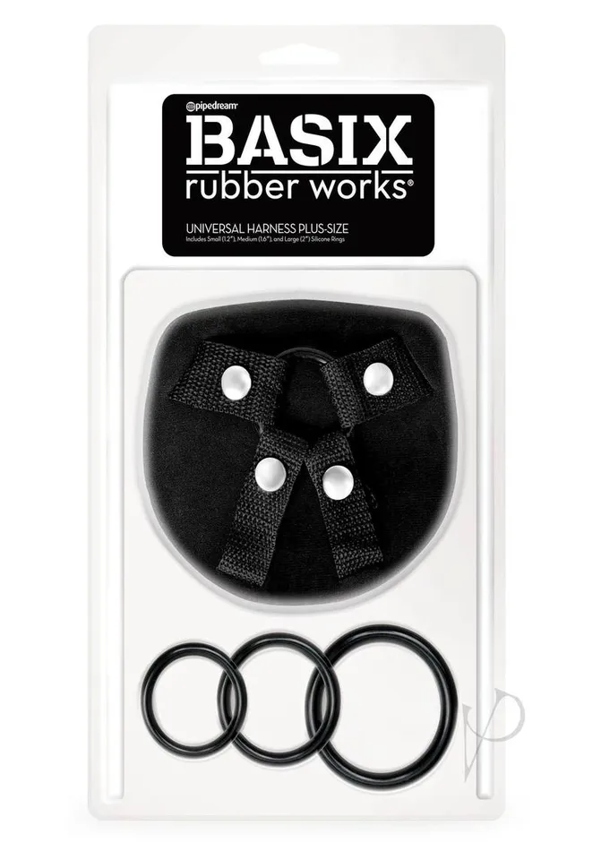 Basix Rubber Works Plus Size Basix Rubber Works Universal Harness Plus Size Black Basix Rubber Works Plus Size Basix Rubber Works Universal Harness Plus Size Black