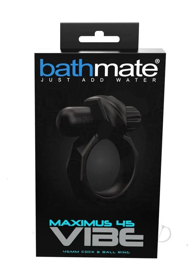 Bathmate Bathmate Maximus Vibe 45 Rechargeable Silicone Cock Ring Black Male Sex Toys Bathmate Bathmate Maximus Vibe 45 Rechargeable Silicone Cock Ring Black Male Sex Toys