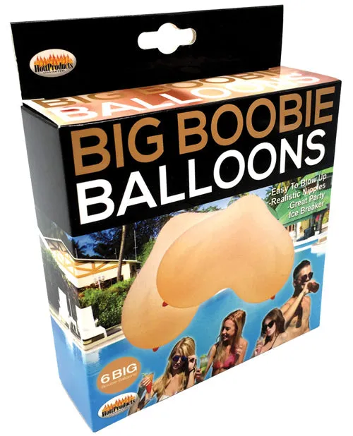 Big Boobie Balloons Flesh Box of 6 Hott Products Dildos
