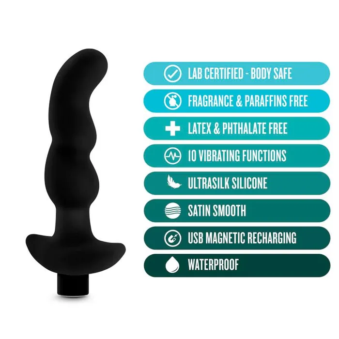 Blush Novelties Male Sex Toys Anal Adventures Platinum Vibrating Prostate Massager