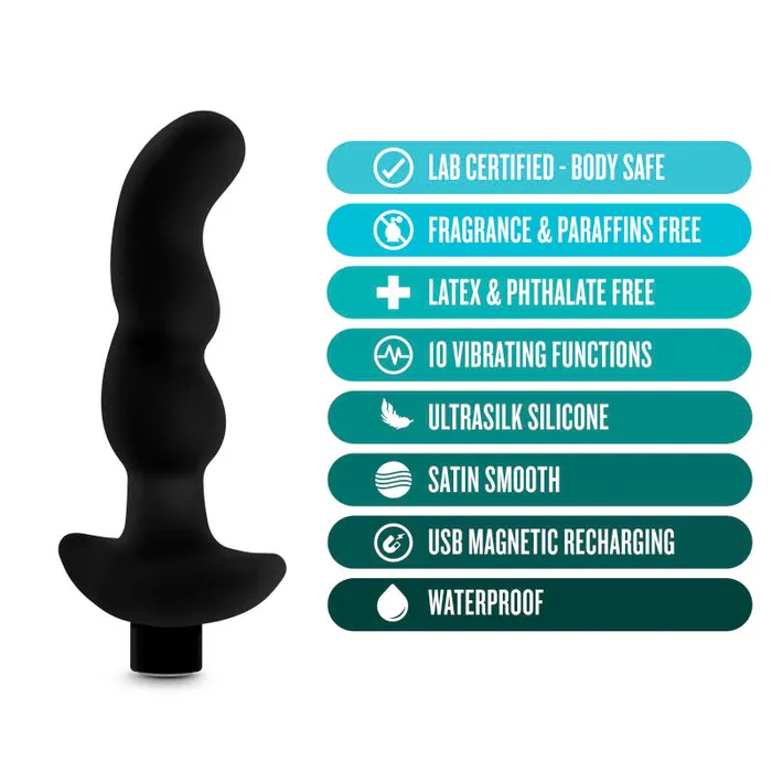 Blush Novelties Male Sex Toys Anal Adventures Platinum Vibrating Prostate Massager