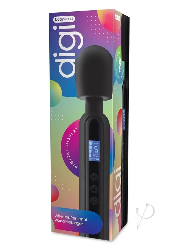 Bodywand Anal Bodywand Digi Rechargeable Silicone Massager Black