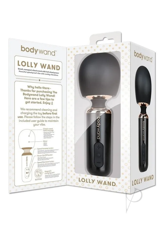 Bodywand Lolly Rechargeable Silicone Massager BlackRose Gold Bodywand Anal Bodywand Lolly Rechargeable Silicone Massager BlackRose Gold Bodywand Anal
