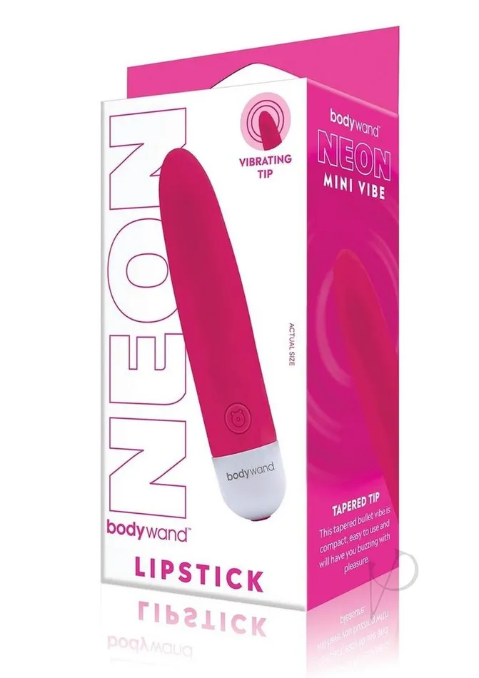 Bodywand Mini Lipstick Rechargeable Silicone Vibrator Neon Pink Bodywand Female Sex Toys Bodywand Mini Lipstick Rechargeable Silicone Vibrator Neon Pink Bodywand Female Sex Toys
