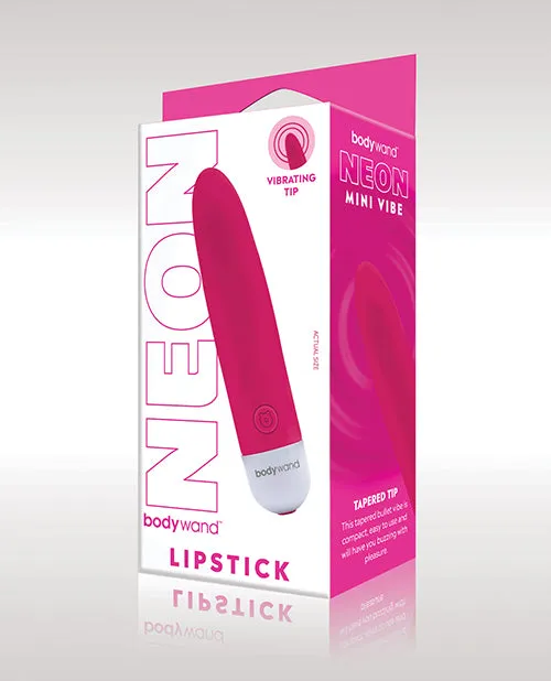 Bodywand Mini Lipstick Rechargeable Silicone Vibrator Neon Pink Bodywand Female Sex Toys Bodywand Mini Lipstick Rechargeable Silicone Vibrator Neon Pink Bodywand Female Sex Toys