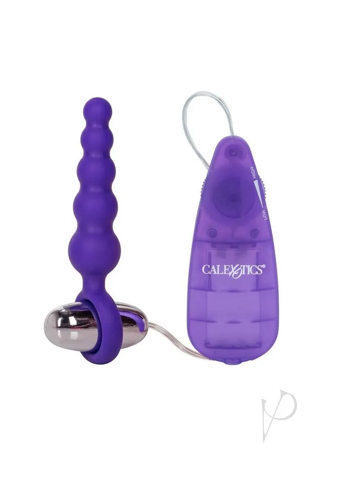 Booty Call Booty Shaker Silicone Vibrating Butt Plug with Wired Remote Control Purple Booty Call Anal