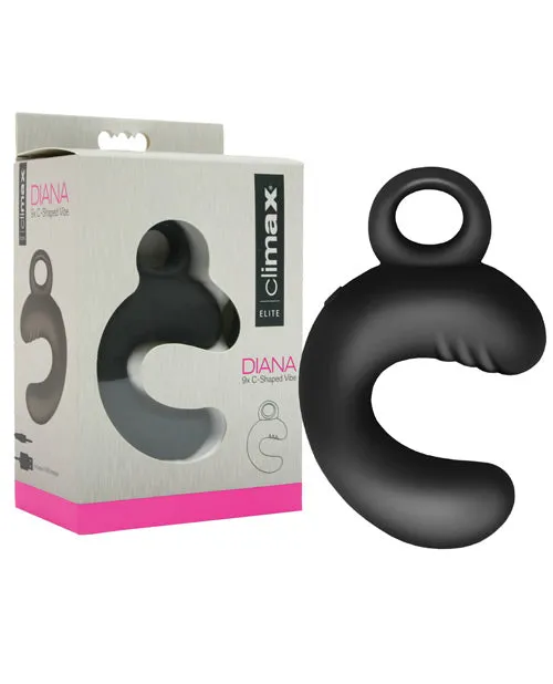 Climax Climax Elite Diana C Shaped Vibe Black Vibrators