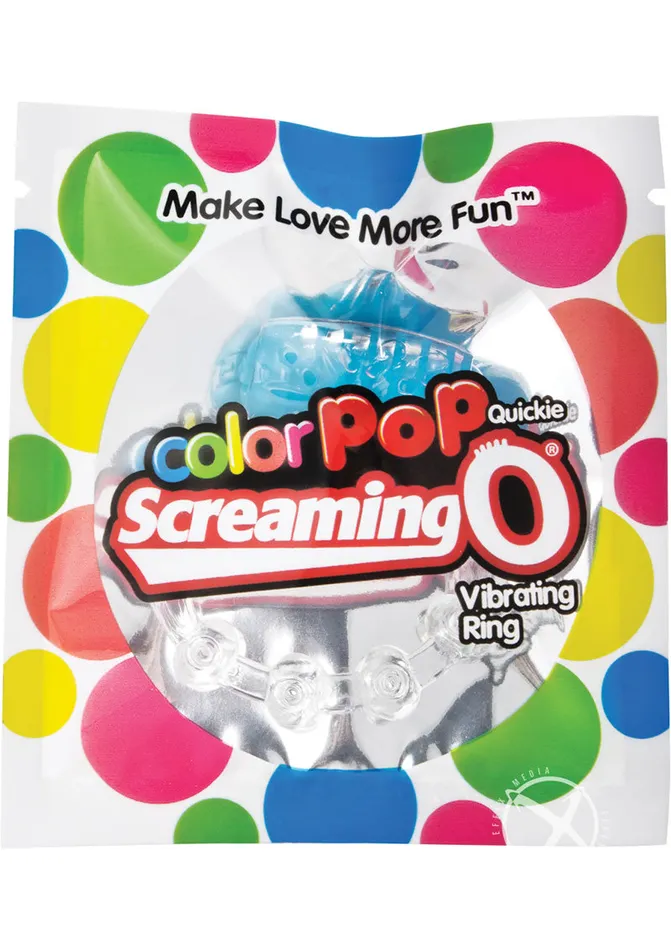 Color Pop Male Sex Toys Color Pop Quickie Screaming O Vibrating Ring Silicone Cock Ring Blue Color Pop Male Sex Toys Color Pop Quickie Screaming O Vibrating Ring Silicone Cock Ring Blue