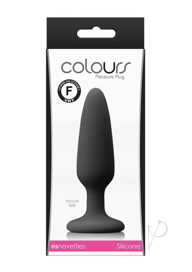 Colours Colours Pleasure Plug Silicone Butt Plug Small Black Anal