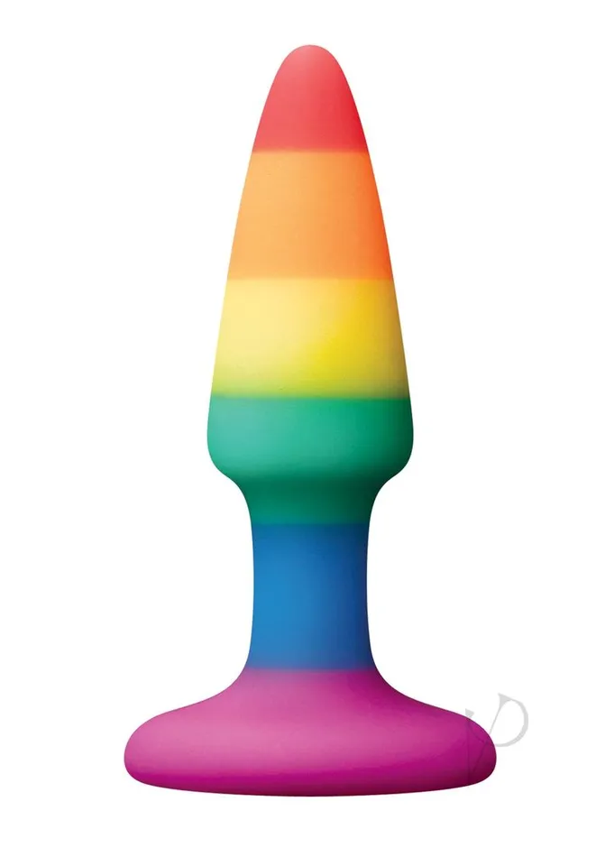 Colours Pleasure Plug Pride Editon Silicone Butt Plug Mini Rainbow Colours Anal