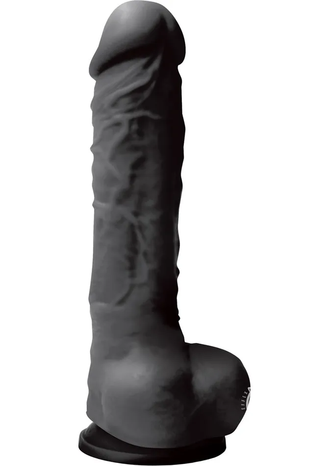 Colours Pleasures Silicone Dildo 8in Black Colours Dildos Colours Pleasures Silicone Dildo 8in Black Colours Dildos