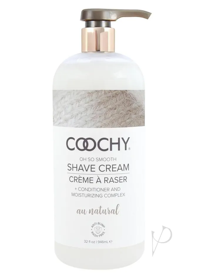 Coochy Shave Cream Au Natural 32oz Coochy Dildos