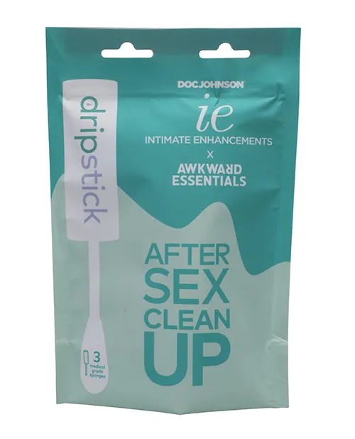 Couples Doc Johnson Intimate Enhancements Awkward Essentials Dripsticks After Sex Clean Up Bag 3 per Pack Couples Doc Johnson Intimate Enhancements Awkward Essentials Dripsticks After Sex Clean Up Bag 3 per Pack