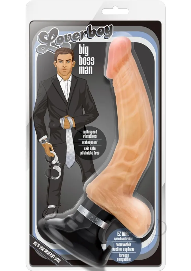 Coverboy Female Sex Toys Coverboy The Boss Man Vibrating Dildo with Balls 105in Vanilla Coverboy Female Sex Toys Coverboy The Boss Man Vibrating Dildo with Balls 105in Vanilla