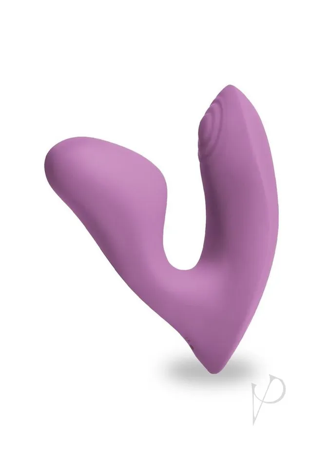 Desire Demure Rechargeable Silicone Wearable Dual Motor Vibrator with Clitoral Stimulator Lavender Desire Female Sex Toys Desire Demure Rechargeable Silicone Wearable Dual Motor Vibrator with Clitoral Stimulator Lavender Desire Female Sex Toys
