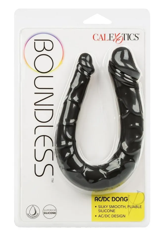 Dildos Boundless ACDC Silicone Bendable Double Dong Black Boundless