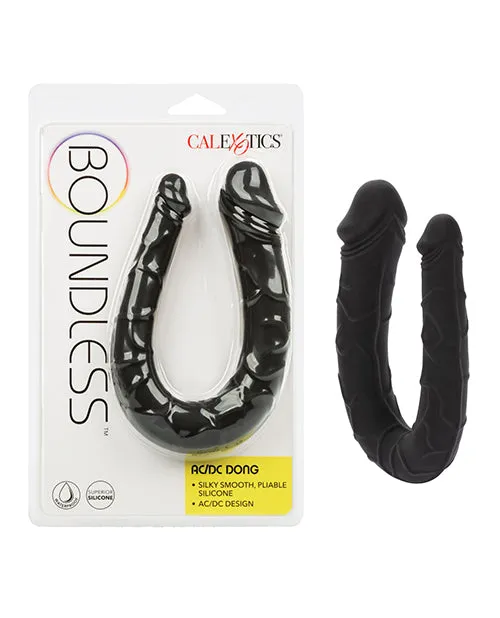 Dildos Boundless ACDC Silicone Bendable Double Dong Black Boundless