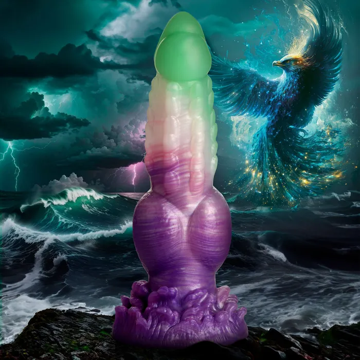 Dildos Creature Cocks Aqua Phoenix Silicone Dildo