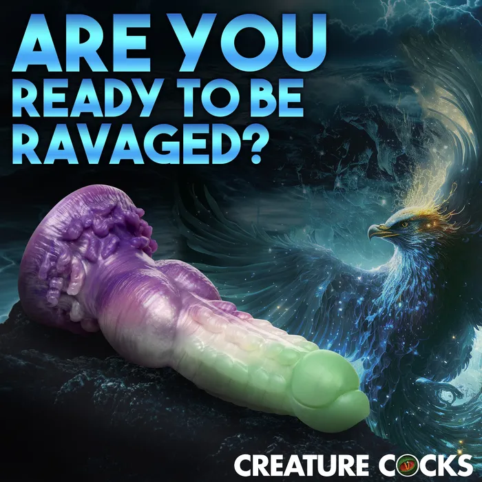 Dildos Creature Cocks Aqua Phoenix Silicone Dildo
