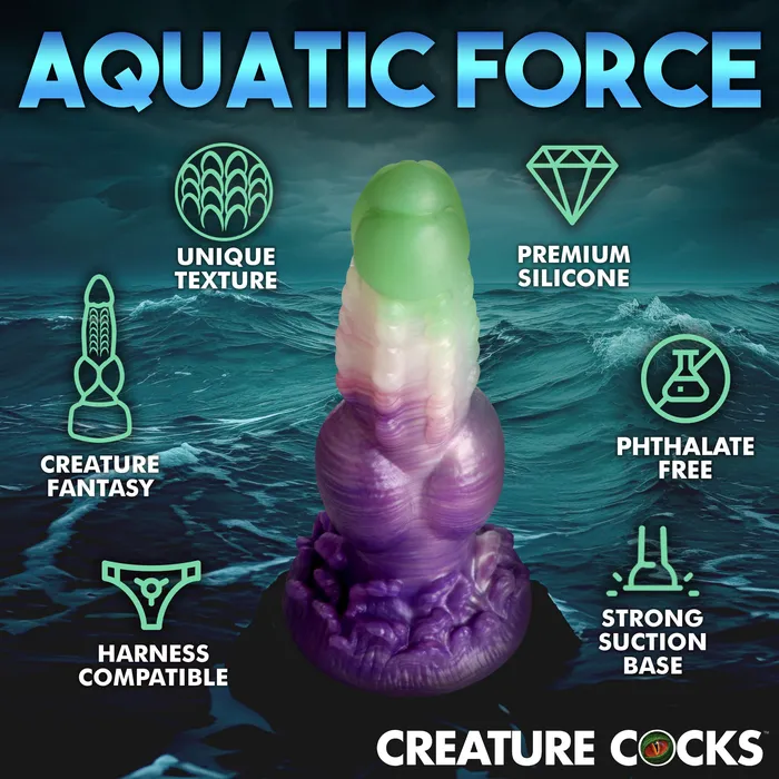 Dildos Creature Cocks Aqua Phoenix Silicone Dildo