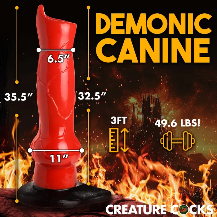 Dildos Giant HellHound Canine 3ft Dildo Creature Cocks