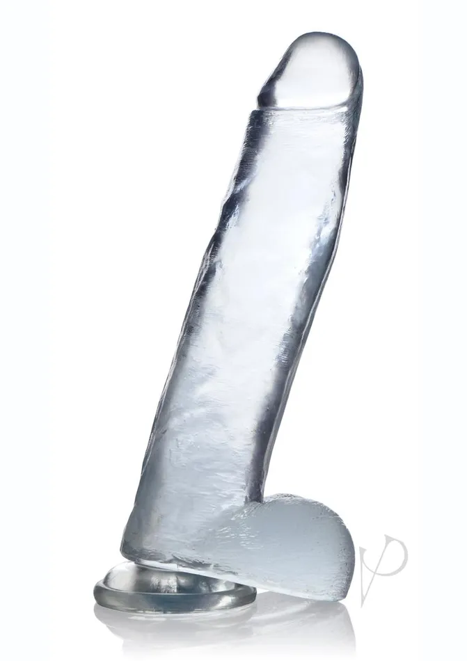 Dildos Jock CThru Realistic Dong with Balls 11 in Clear Jock