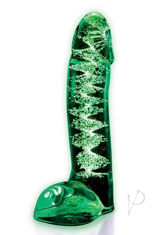 Dildos Whipsmart Lifelike Glass Dildo with Balls 55in Clear Whipsmart