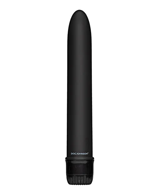 Doc Johnson Black Magic Velvet Touch Vibrator Waterproof 7in Black Vibrators