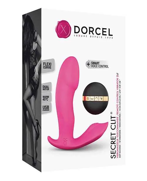 Dorcel Vibrators Dorcel Secret Clit Dual Stim Heating and Voice Control Pink Dorcel Vibrators Dorcel Secret Clit Dual Stim Heating and Voice Control Pink