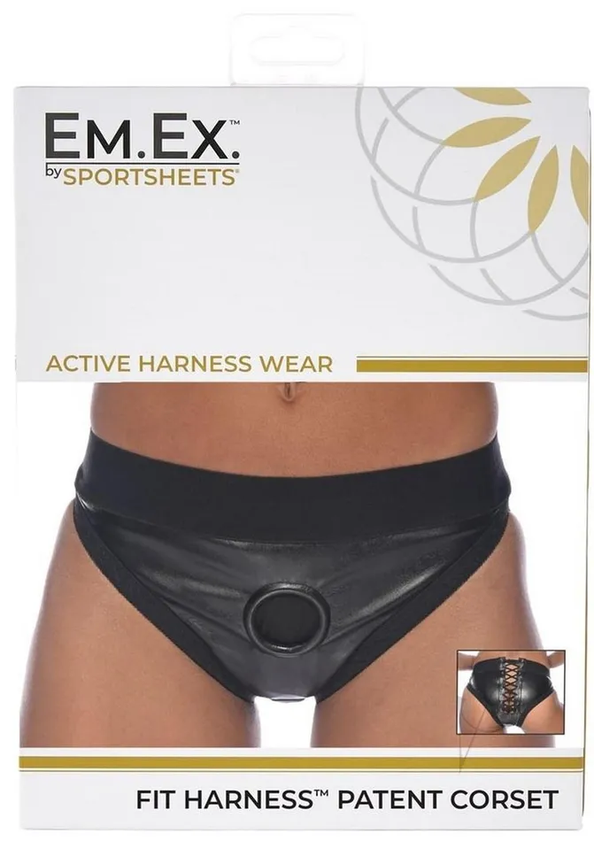 EmEx Anal EM EX Fit Harness Corset XLarge Black