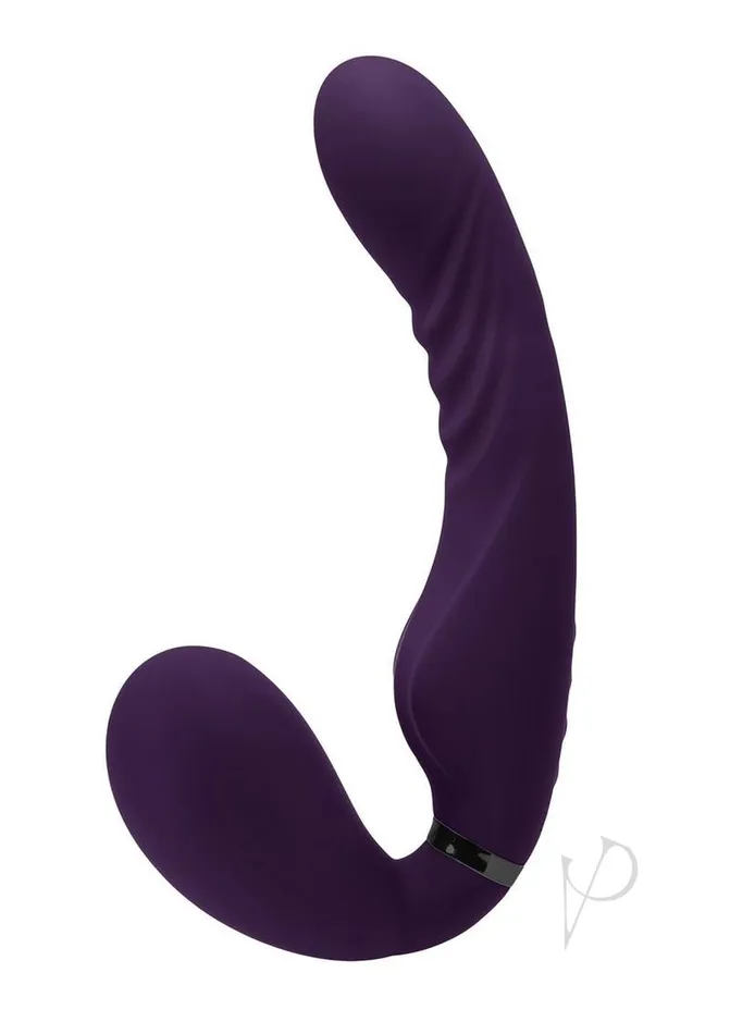 Evolved Female Sex Toys Share The Love Rechargeable Silicone StrapOn Purple