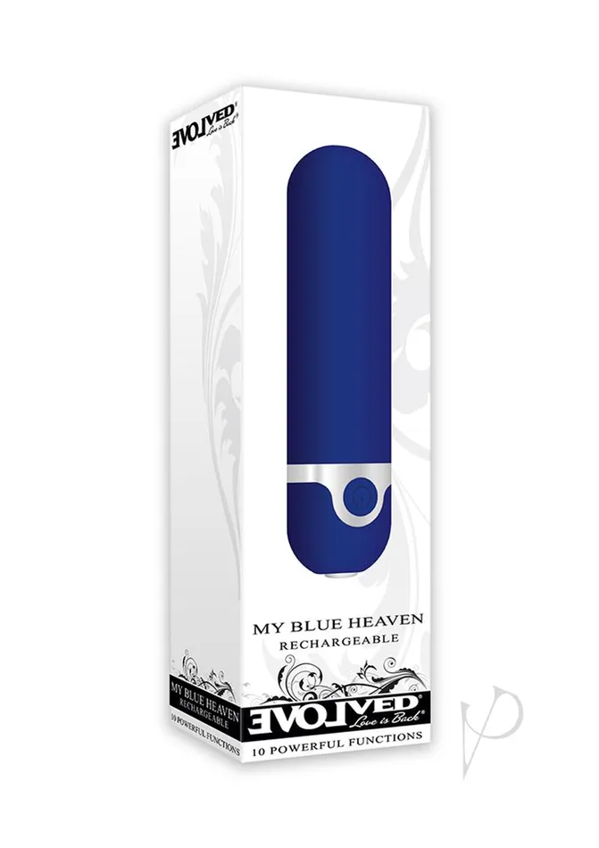 Evolved My Blue Heaven Rechargeable Bullet Blue Vibrators