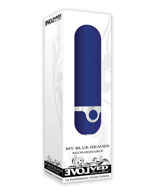 Evolved My Blue Heaven Rechargeable Bullet Blue Vibrators