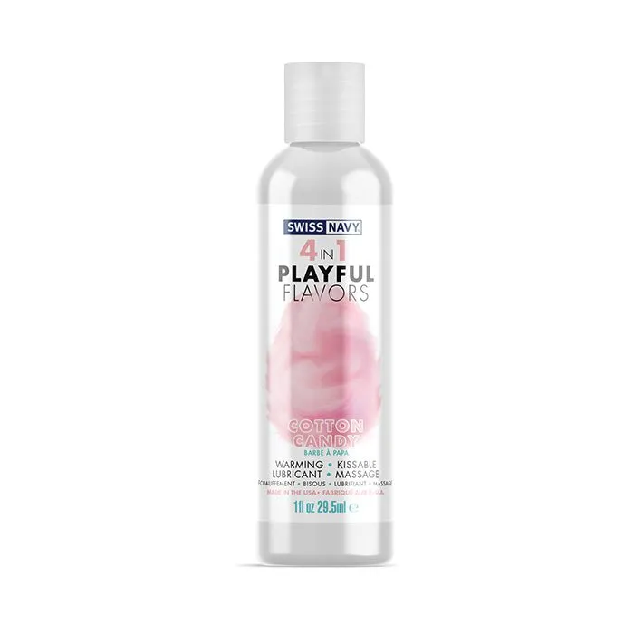 Female Sex Toys 4 in 1 Playful Flavors Cotton Candy 1 oz Swiss Navy