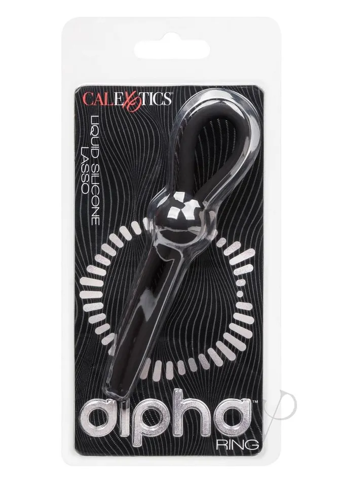 Female Sex Toys Alpha Liquid Silicone Lasso Cock Tie Black Alpha