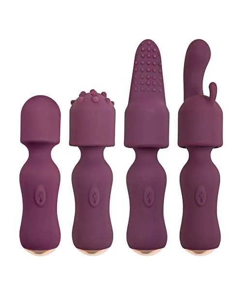 Female Sex Toys Lovers Kits Temptation Rechargeable Silicone Vibrator Eggplant Nasstoys