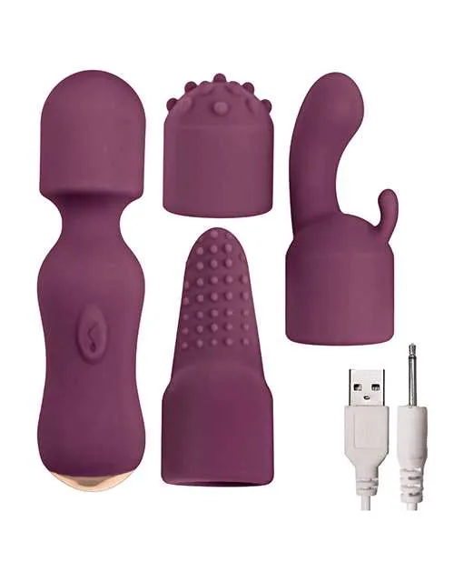 Female Sex Toys Lovers Kits Temptation Rechargeable Silicone Vibrator Eggplant Nasstoys