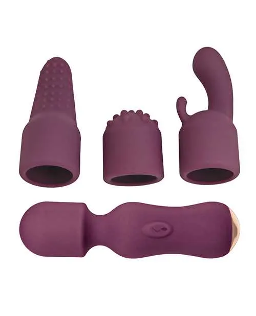 Female Sex Toys Lovers Kits Temptation Rechargeable Silicone Vibrator Eggplant Nasstoys