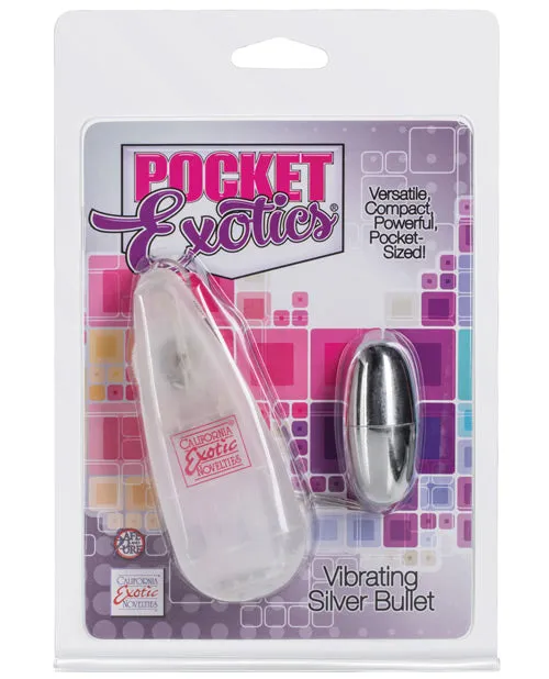 Female Sex Toys Pocket Exotics Pocket Exotics Vibrating Silver Bullet with Wired Remote Control Silver Female Sex Toys Pocket Exotics Pocket Exotics Vibrating Silver Bullet with Wired Remote Control Silver