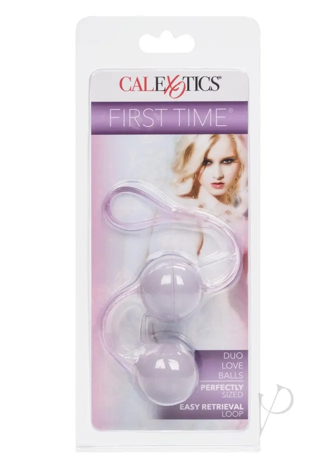 First Time First Time Duo Lover Kegel Balls Purple Female Sex Toys