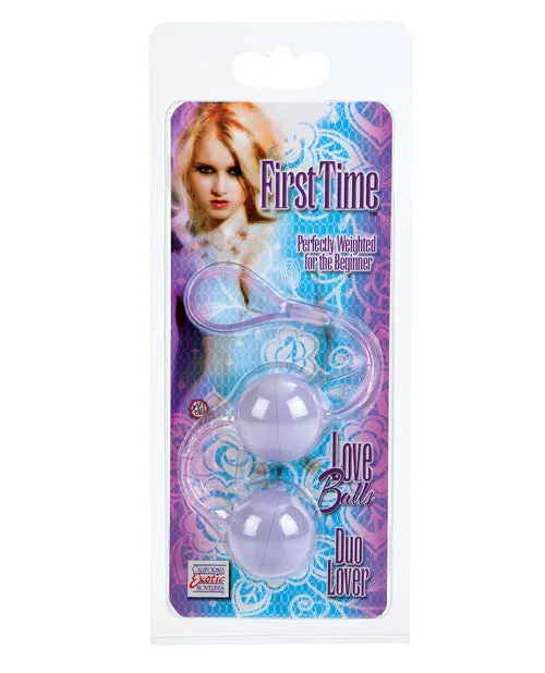 First Time First Time Duo Lover Kegel Balls Purple Female Sex Toys