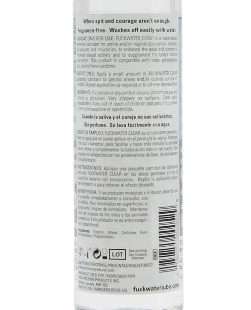 Fuck Water Clear H2O 4 oz Bottle Fuck Water Dildos Fuck Water Clear H2O 4 oz Bottle Fuck Water Dildos