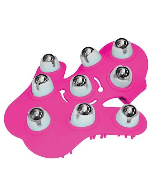 Fuzu Vibrators Fuzu Glove Massager Neon Pink